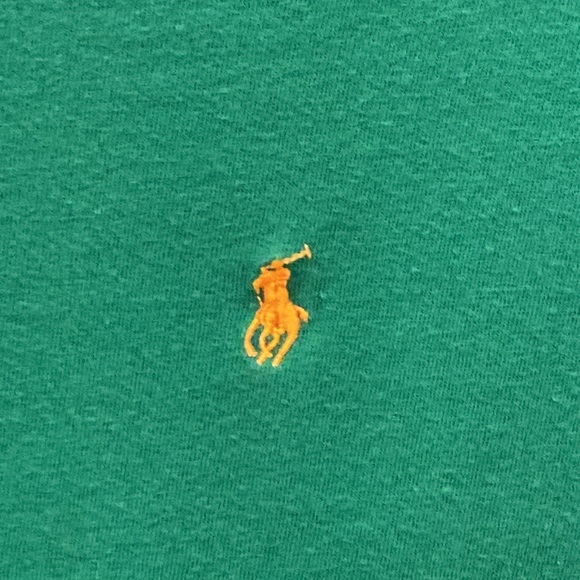 Ralph Lauren long sleeve Boys green tee excellent used condition - Picture 3 of 4